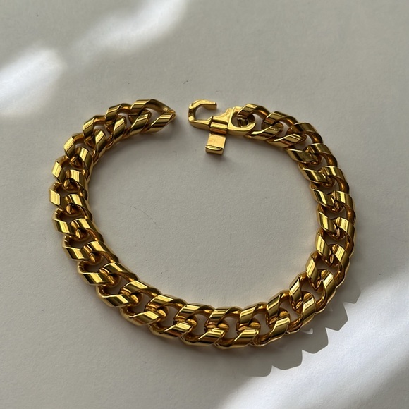 Vintage lot of 3 Goldtone 7” Bracelets /2with crystals - Picture 5 of 13